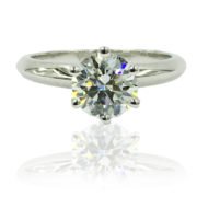 18K White Gold Tulip Solitaire Engagement Ring18K White Gold Tulip Solitaire Engagement Ring